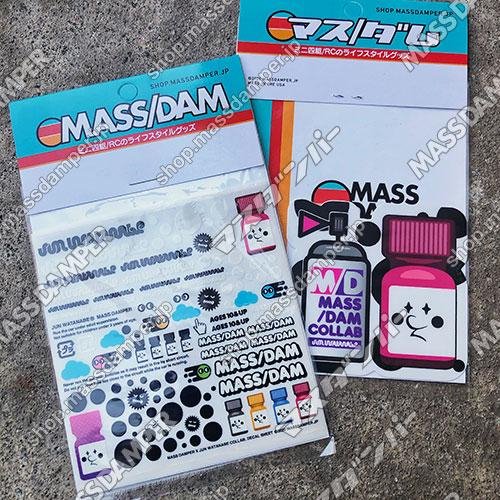 LIMITED - Mass/Dam x JUN WATANABE Decal &amp; Sticker Set