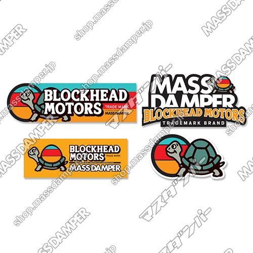 LIMITED Mass Damper x Blockhead Motors Sticker Set - 4 Pack