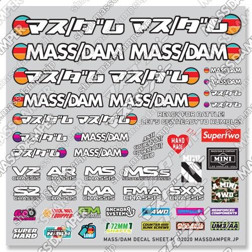 Mass/Dam Decal Sheet M: Tricolor Collection